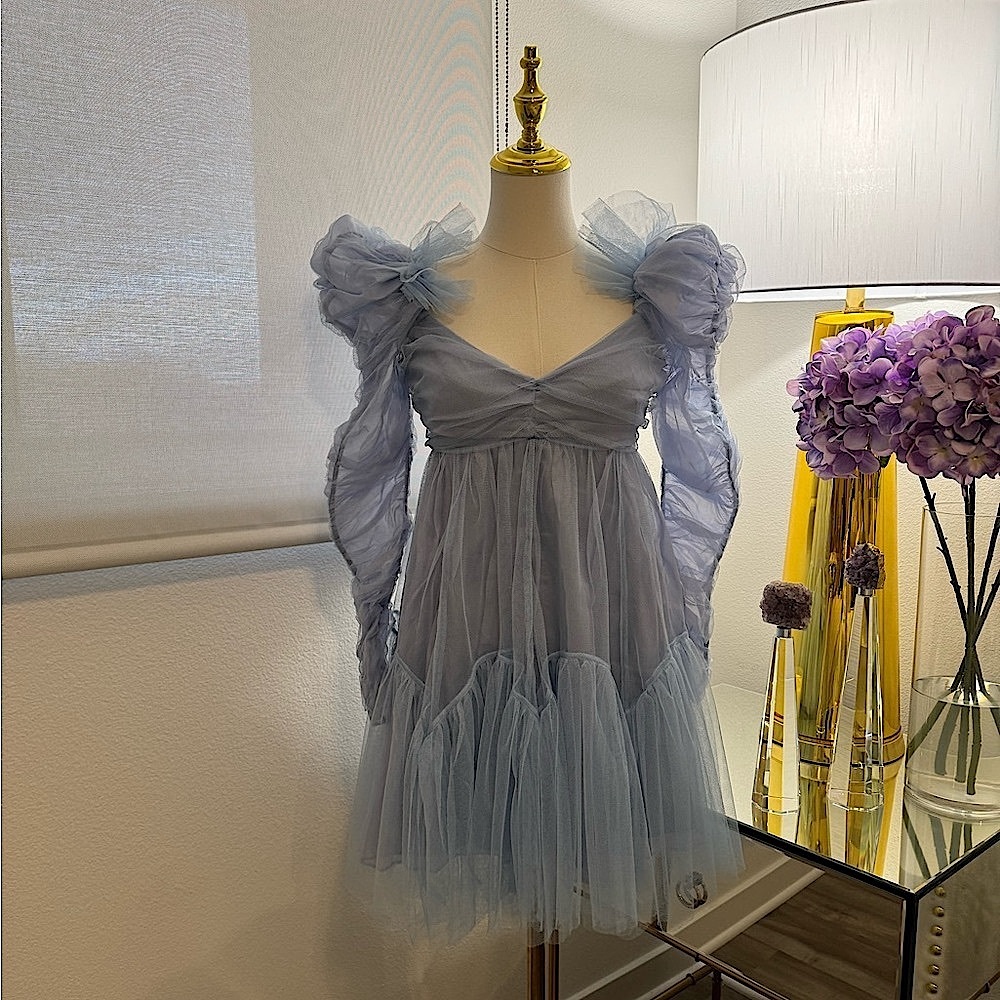 ZIMMERMANN LIGHT BLUE DRESS **BRAND NEW WITH TAGS ATTACHED** - Picture 2 of 6